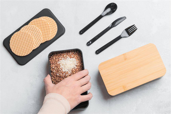 Pudełko na lunch z dwiema przegródkami