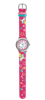 CLOCKODILE Różowy zegarek dla dziewczynek JEDNOROŻEC