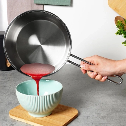 Rondelek rondel garnek stalowy nierdzewny indukcja 18 cm 2,7 l