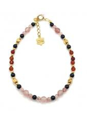 Bransoletka KWARC TRUSKAWKOWY 925