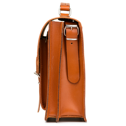 TECZKA SKÓRZANA 2W1 KEMER VOOC Vintage P112 CZARNA