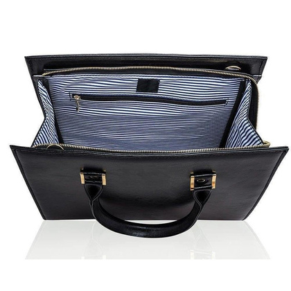 Torebka skórzana KEMER SOLIER FL11 Czarna - min. zamówienie 20 / 50 / 100 szt.