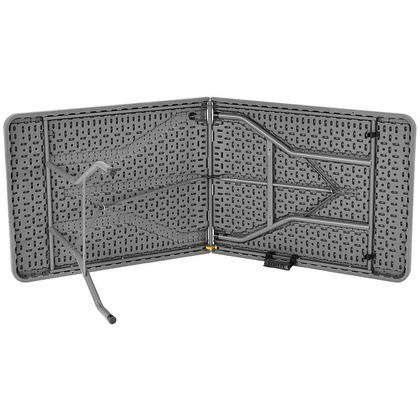 Stół cateringowy bankietowy składany w walizkę 180x70cm max.120kg szary