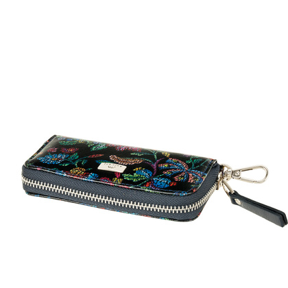 Etui na klucze BajuBaj z kolorowej skóry naturalnej – elegancja i srebrne detale ED010s115gr-n