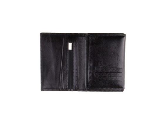 Portfel męski skórzany KEMER M 6 Czarny - min. zamówienie 20 / 50 / 100 szt.