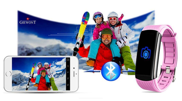 Smartband Giewont GW200-4 + Dodatkowy pasek różowy