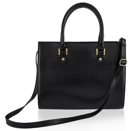 Torebka skórzana KEMER SOLIER FL11 Czarna - min. zamówienie 20 / 50 / 100 szt.