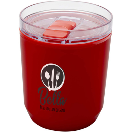 Hudson kubek z podwójnymi ściankami o pojemności 180 ml wykonany z tworzyw sztucznych pochodzących z recyklingu