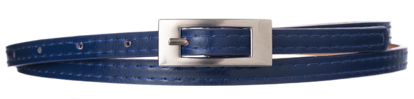 Cienki pasek damski z przeszywanej skory ekologicznej