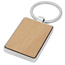 Prostokątny brelok do kluczy Mauro z drewna bukowego