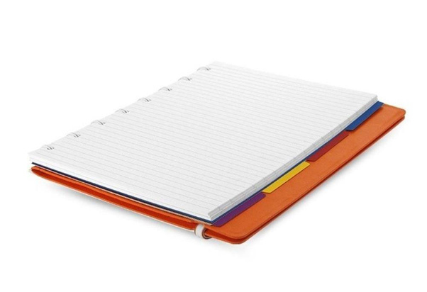 Notebook fILOFAX CLASSIC A5 blok w linie, pomarańczowy