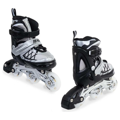 Łyżworolki - wrotki - łyżwy 4 w 1 ENERO PRO LED 26 - 29 szare