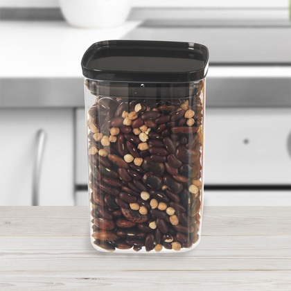 Pojemnik kuchenny kwadratowy z pokrywką i uszczelką do żywności 1,4 l