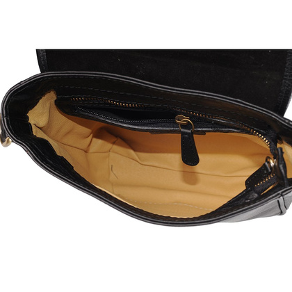 Torebka damska skórzana KEMER 608 Czarna - min. zamówienie 20 / 50 / 100 szt.