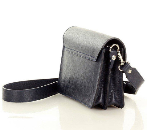 MARCO MAZZINI Torebka listonoszka skórzana messenger italian design granatowa - min. zamówienie 20 / 50 / 100 szt.