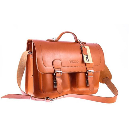 Teczka z funkcją plecaka KEMER VOOC Vintage P24 koniak