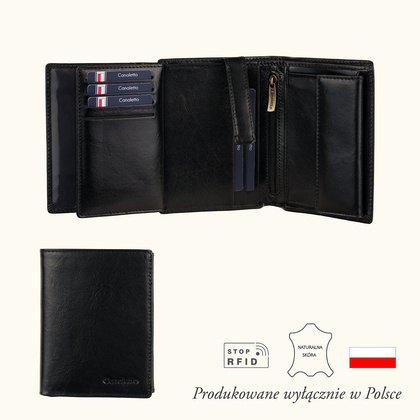 Portfel Męski Canaletto – Skóra Licowa 14 Kart PM1555cs164 RFID