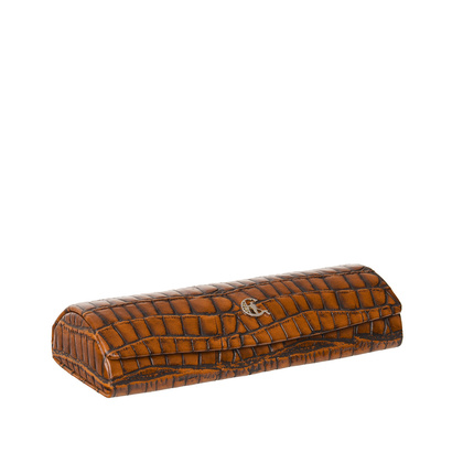 Etui na okulary Canaletto z naturalnej skóry na wzór krokodyla ED107s70