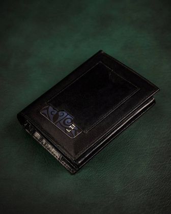 Skorzany portfel meski bez zapiecia zewnetrznego