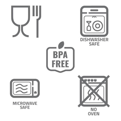 Pudełka śniadaniowe 2 szt., 2x700 ml, sztućce