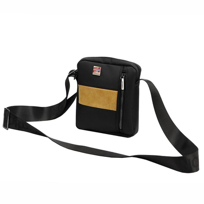 Saszetka Męska Nordee S115 czarny + jasny brąz