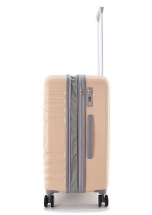 Walizka średnia ELLE Debossed różowe złoto