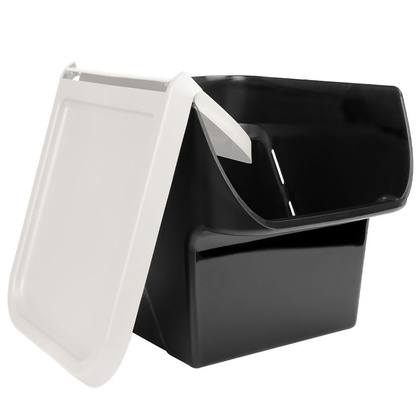 Pojemnik na warzywa owoce cebulę ziemniaki czosnek do przechowywania popielaty 13 l