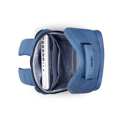 Walizka Delsey Securban Miejski granatowy plecak na laptopa 13.3"