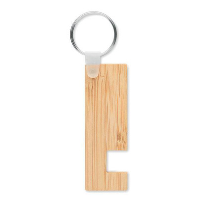 Bambusowy brelok z podstawką