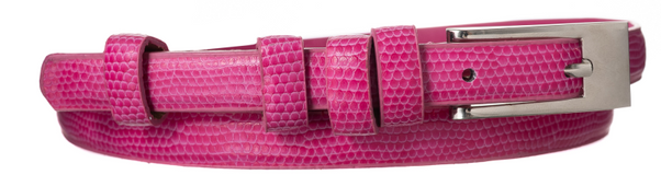 Skórzany cienki pasek damski Cavaldi skóra węża