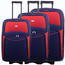 Zestaw walizek PELLUCCI RGL 773 Granatowo Czerwony