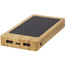 Alata 8000 mAh bambusowy powerbank z ogniwami słonecznymi