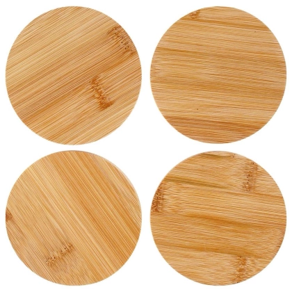Podstawka podkładka pod kubek garnek bambus zestaw 4 szt.