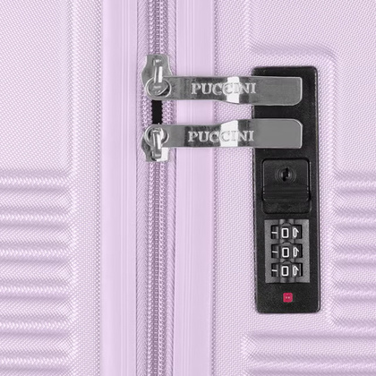 Średnia walizka PUCCINI ANTALYA ABS028B 7C Fioletowa
