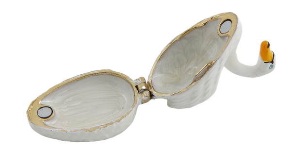 Wyjątkowe, metalowe pudełeczko prezentowe – Łabędź - B0736-02