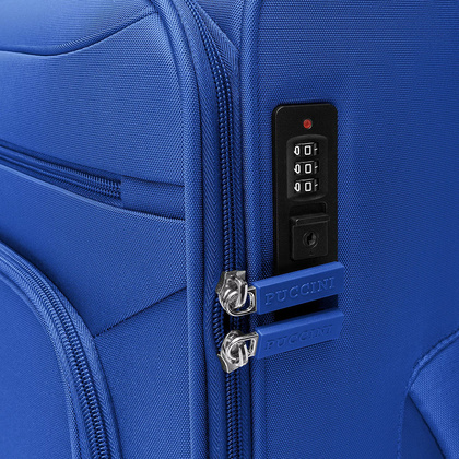 Średnia walizka PUCCINI KOS EM50255B 7 Niebieska