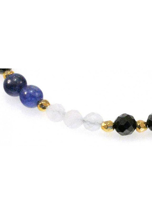 Bransoletka Sodalit Spinel 925