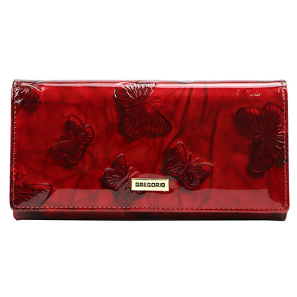 Portfel damski skórzany PELLUCCI BTS-102 Czerwony