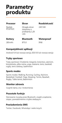 SMARTWATCH G. Rossi SW018-1 silver/black (zg335a) WŁASNE TARCZE