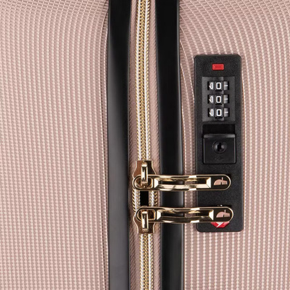 Duża walizka PUCCINI LOS ANGELES ABS017A 3C Różowa