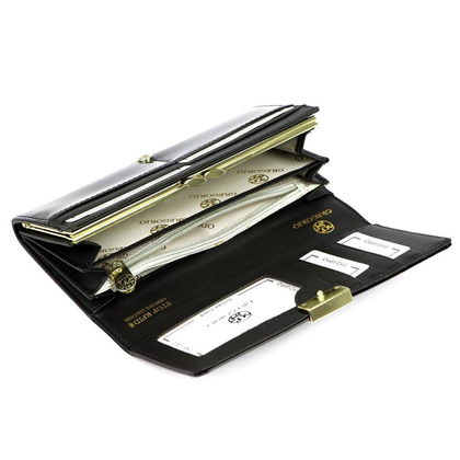 Portfel damski skóra naturalna LS-100 czerwony