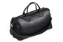Czarna podróżna torba weekendowa ze skóry BRØDRENE BL10 Kolor wnętrza: Czarny - min. zamówienie 20 / 50 / 100 szt.