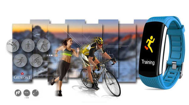 Smartband Giewont GW200-7 + Dodatkowy pasek jasnoniebieski