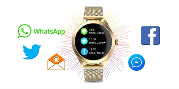 Damski SMARTWATCH G.Rossi SW014-4 Złoty