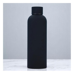 BUTELKA, BIDON TERMICZNY, TERMOS 500ML, STAL NIERDZEWNA, CZARNY BD46CZ