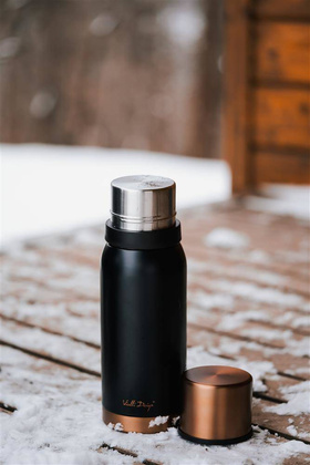 Termos turystyczny 1l FUORI czarny Rose Gold 28098