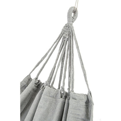 Hamak bez drążka classic 2 osobowy 200 x 150 cm szary stalowy