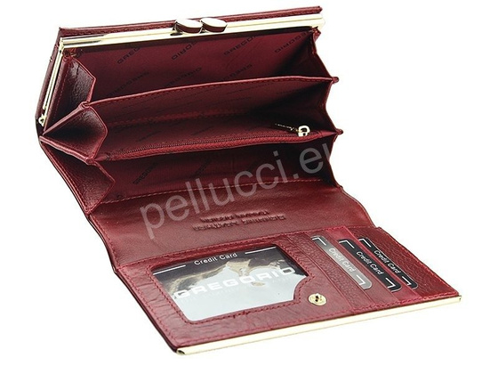 Portfel damski skórzany PELLUCCI ZLL-101 Ciemny Brąz