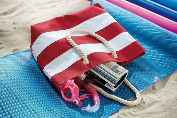 Torba plażowa KEMER SYLT Niebieski / Biały