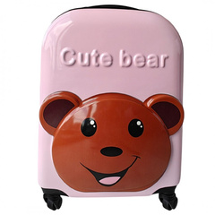 WALIZKA DZIECIĘCA KABINOWA BAGAŻ DZIECI miś róż WP05